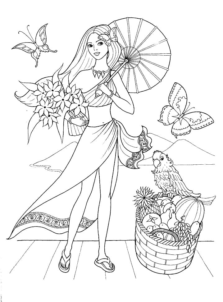 Free printable Girl coloring page #180928 from Family and Friends collection Free printable Girl coloring page #180928 from Family and Friends collection