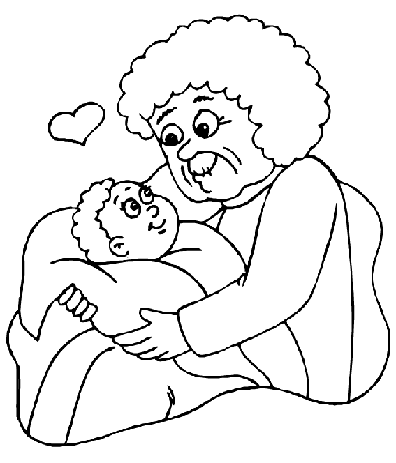 Free printable Grandparents coloring page #150645 from Family and Friends collection