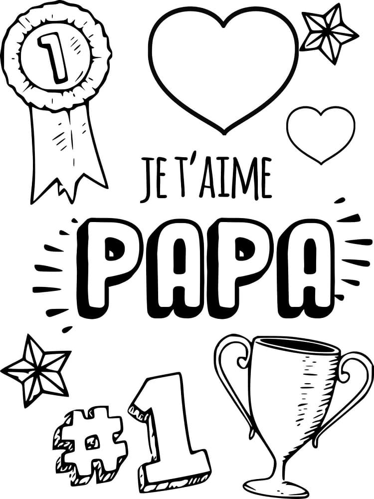 Free printable I Love You Dad coloring page #191639 from Family and Friends collection