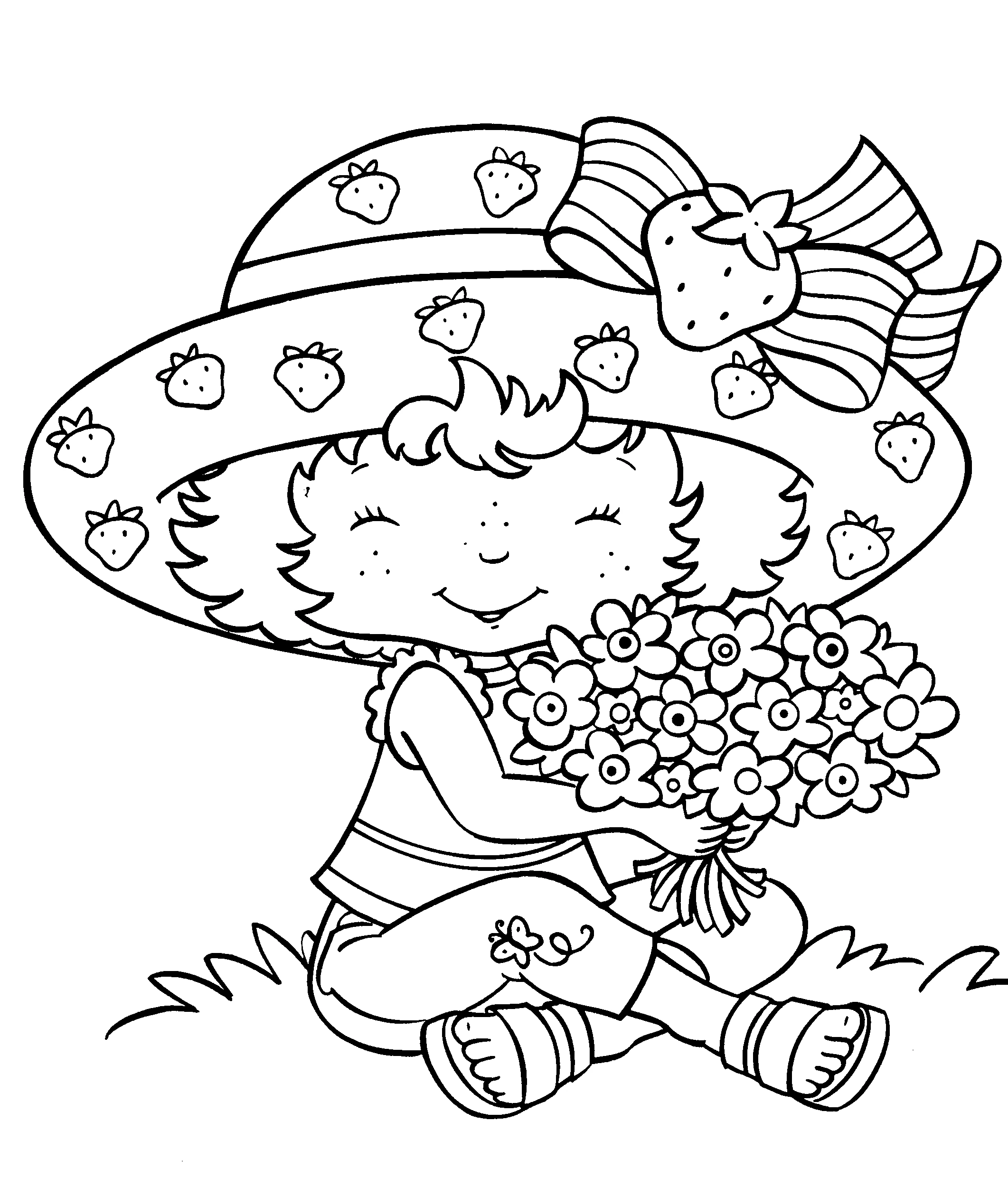 Free printable Little Girl coloring page #96682 from Family and Friends collection