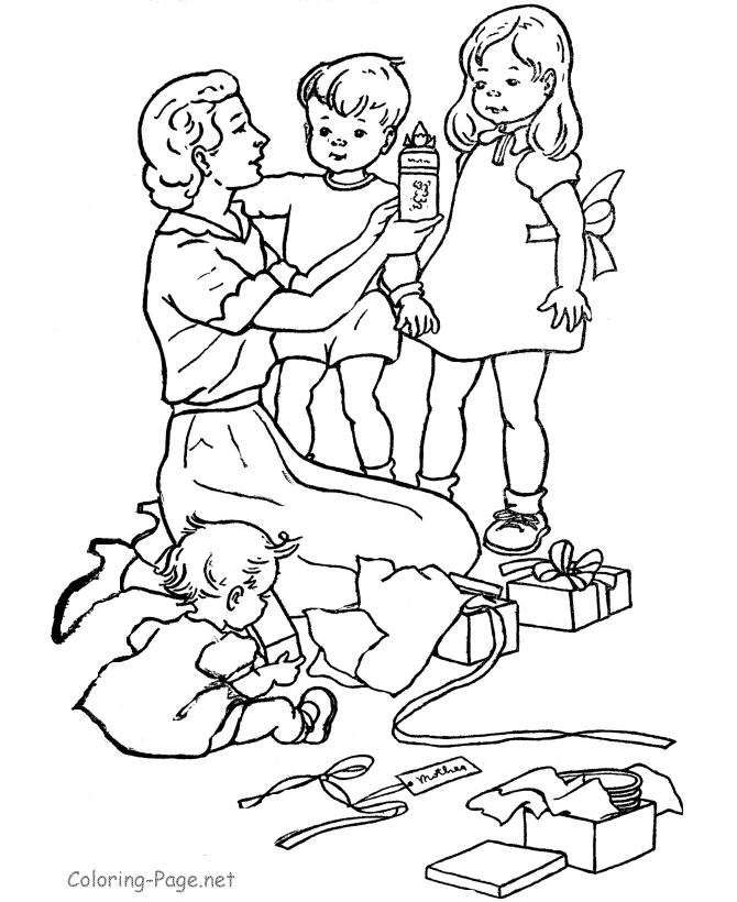 Coloring page: Mom (Family and Friends) #101094 - Free Printable Coloring Pages