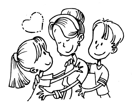 Coloring page: Mom (Family and Friends) #101311 - Free Printable Coloring Pages
