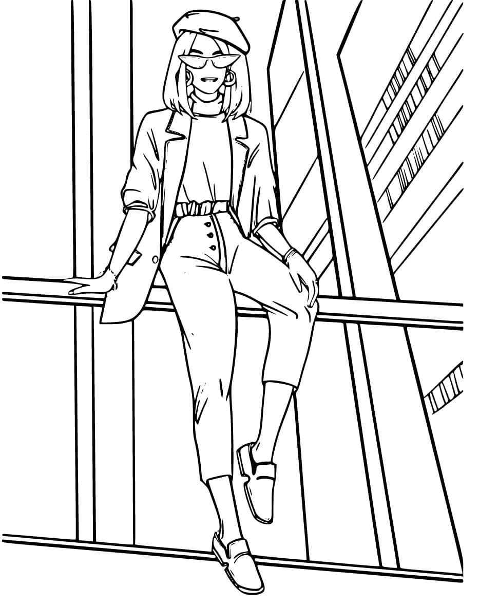 Coloring page: Teen Girl (Family and Friends) #194480 - Free Printable Coloring Pages