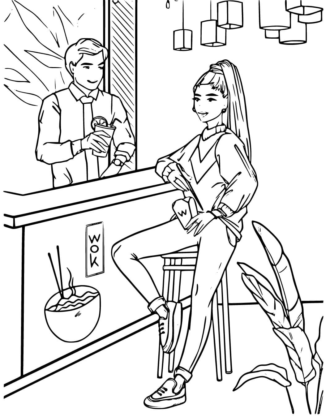Coloring page: Teen Girl (Family and Friends) #194481 - Free Printable Coloring Pages