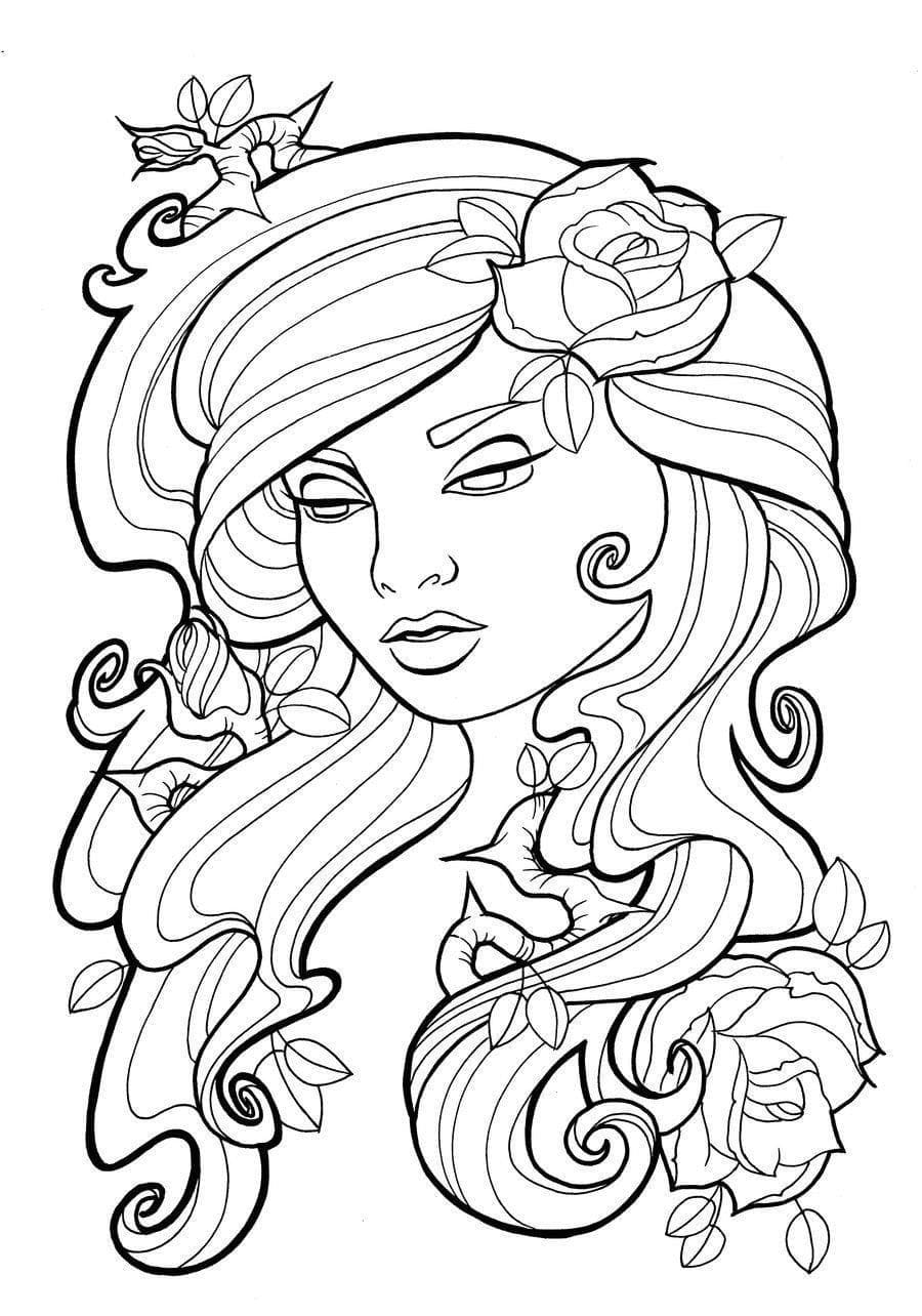 Coloring page: Teen Girl (Family and Friends) #194482 - Free Printable Coloring Pages