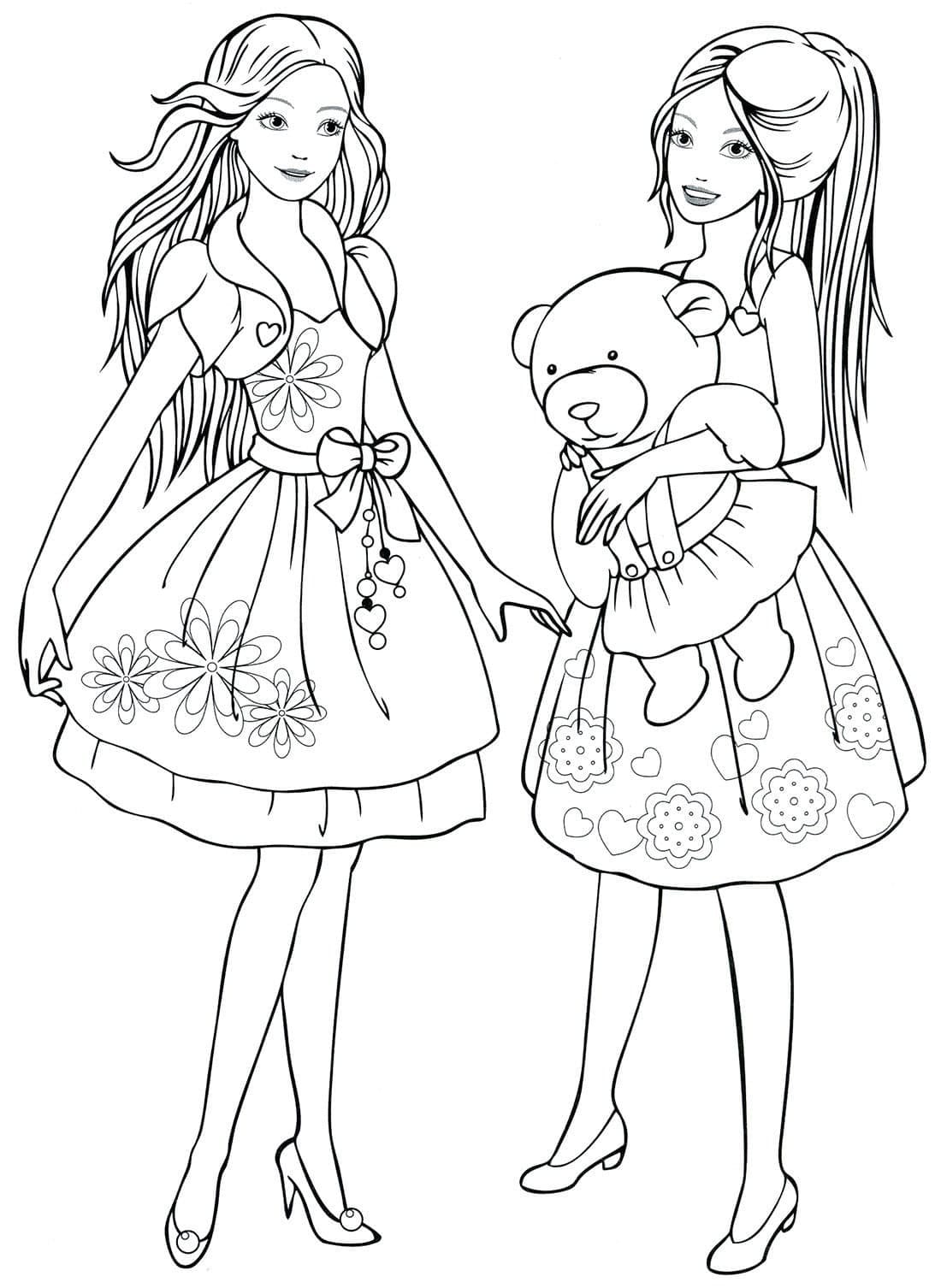 Coloring page: Teen Girl (Family and Friends) #194484 - Free Printable Coloring Pages