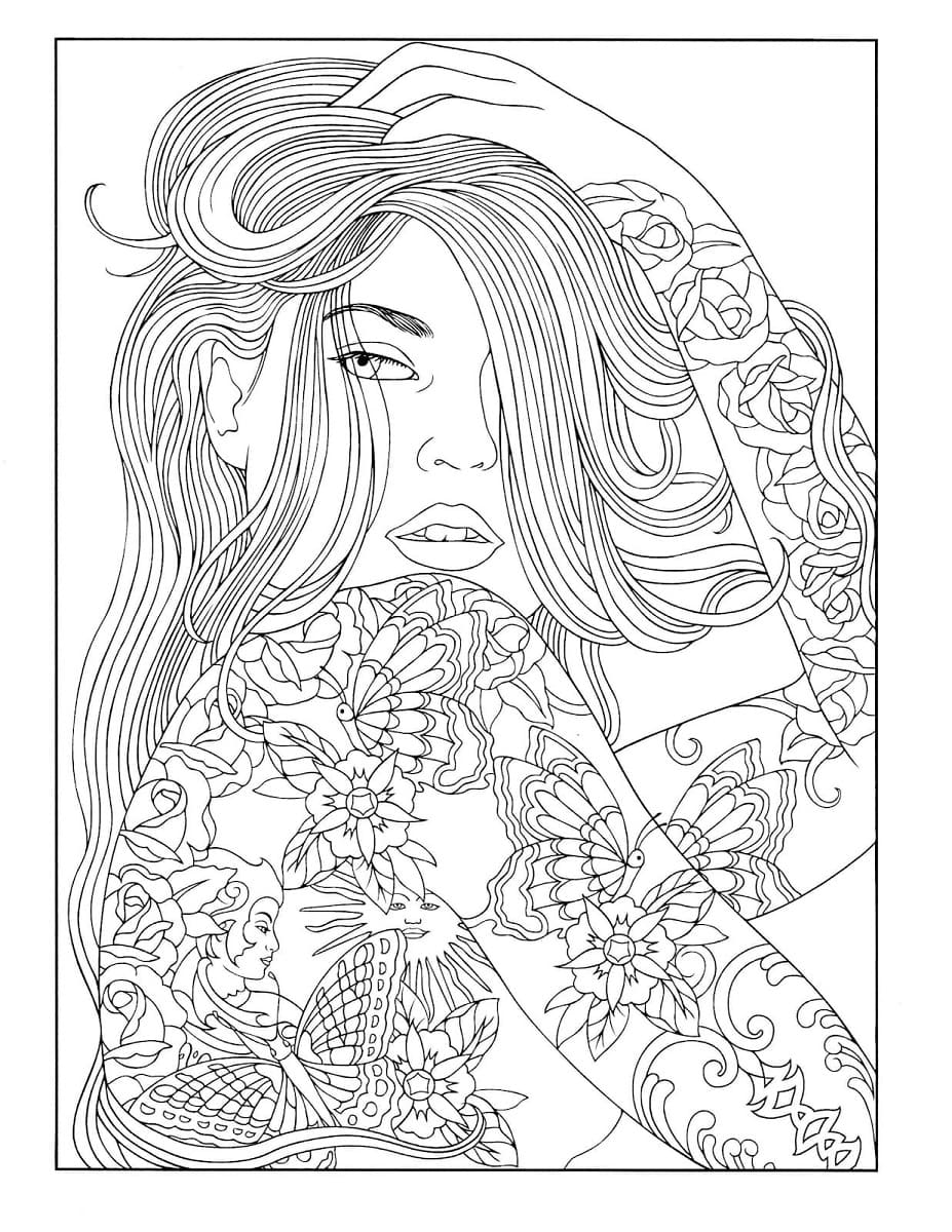 Coloring page: Teen Girl (Family and Friends) #194485 - Free Printable Coloring Pages
