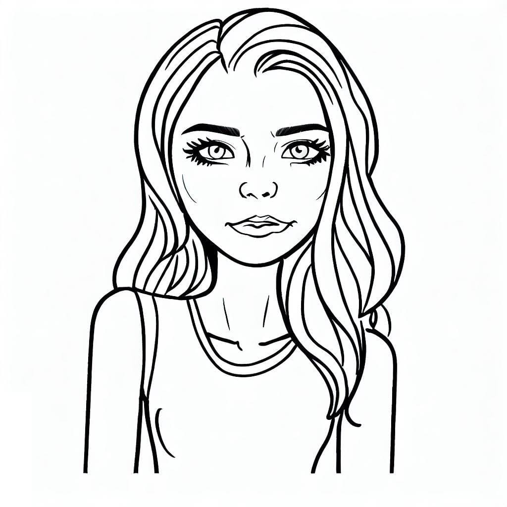 Coloring page: Teen Girl (Family and Friends) #194487 - Free Printable Coloring Pages