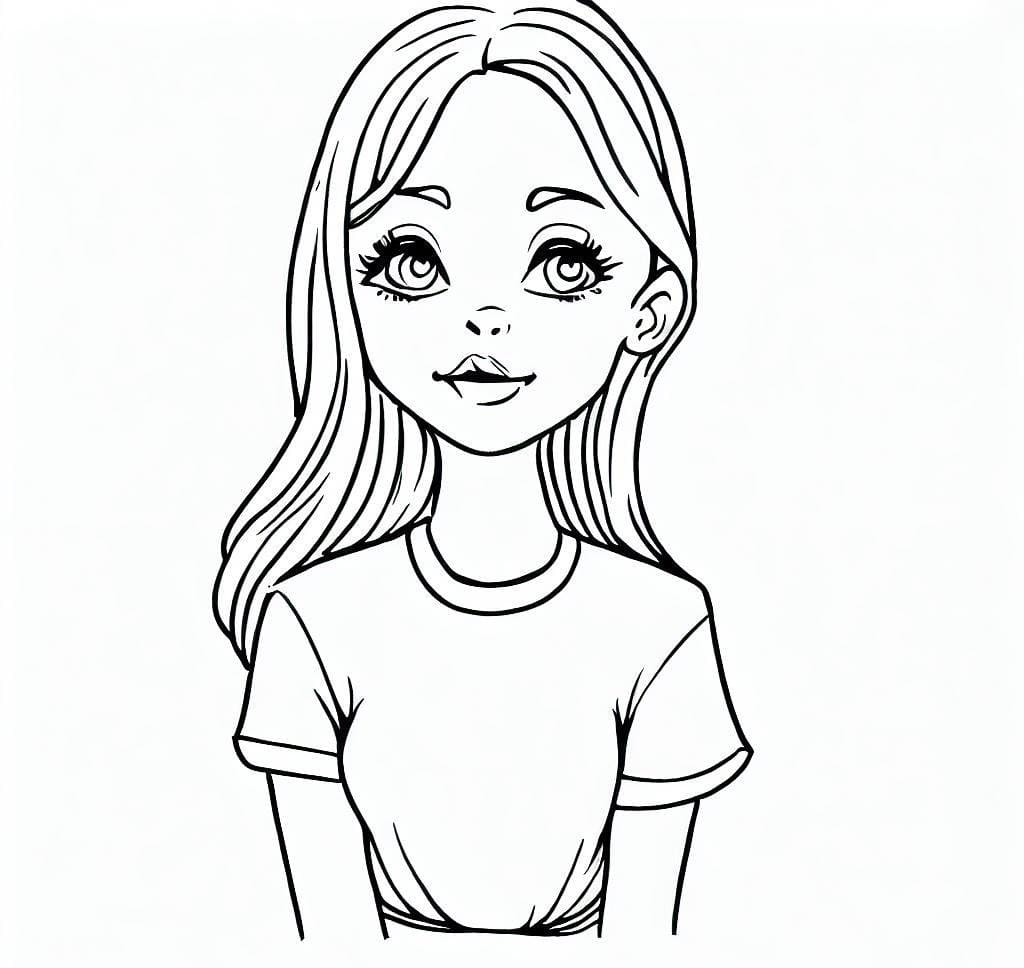 Coloring page: Teen Girl (Family and Friends) #194492 - Free Printable Coloring Pages