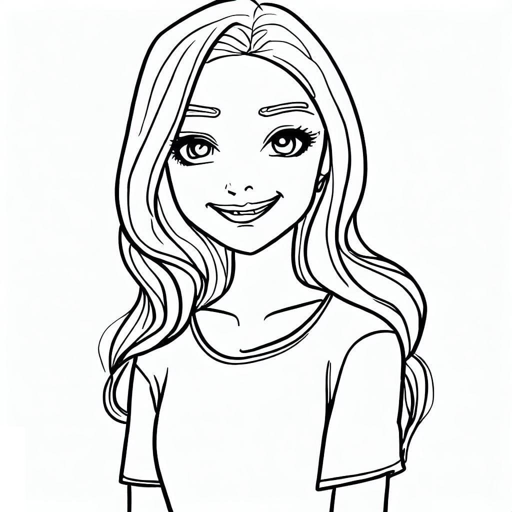 Coloring page: Teen Girl (Family and Friends) #194493 - Free Printable Coloring Pages