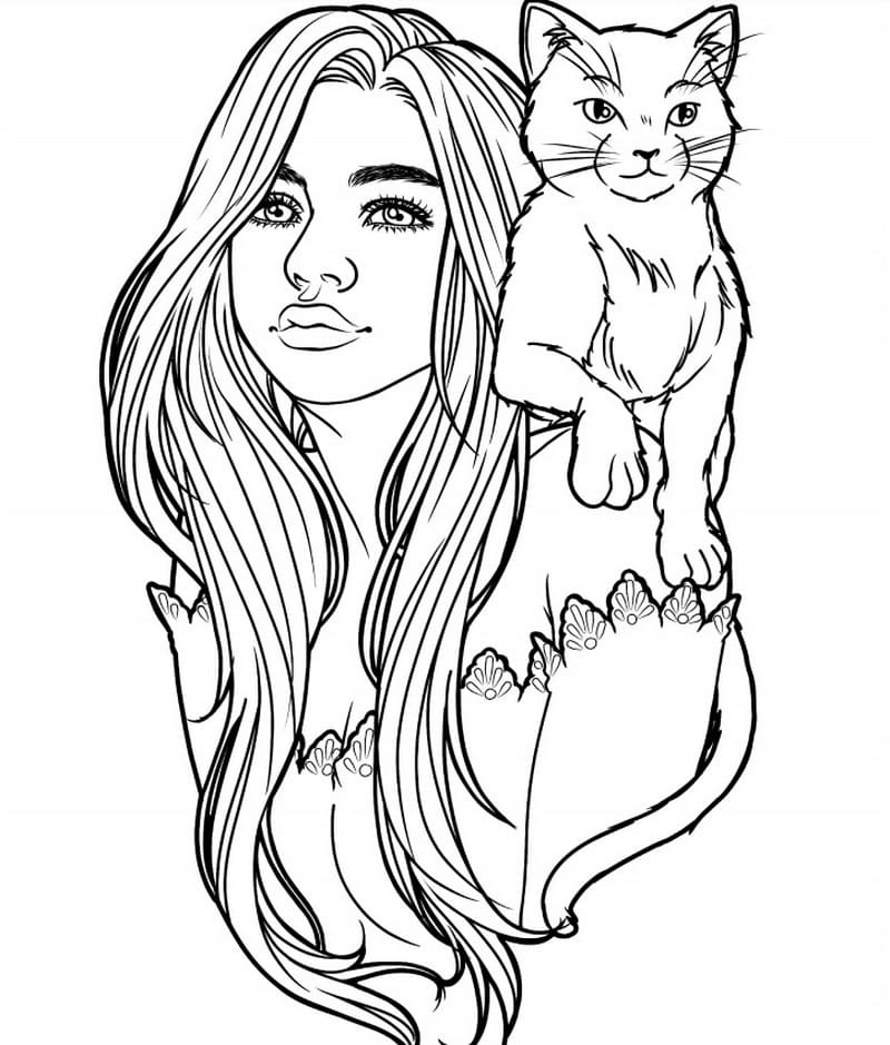 Coloring page: Teen Girl (Family and Friends) #194494 - Free Printable Coloring Pages