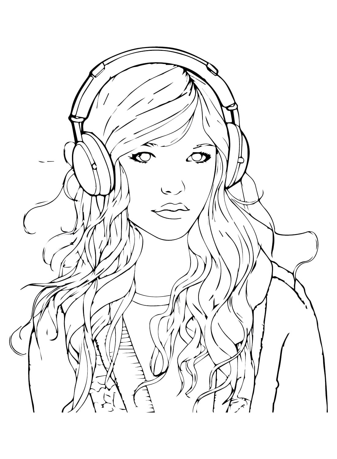 Coloring page: Teen Girl (Family and Friends) #194498 - Free Printable Coloring Pages