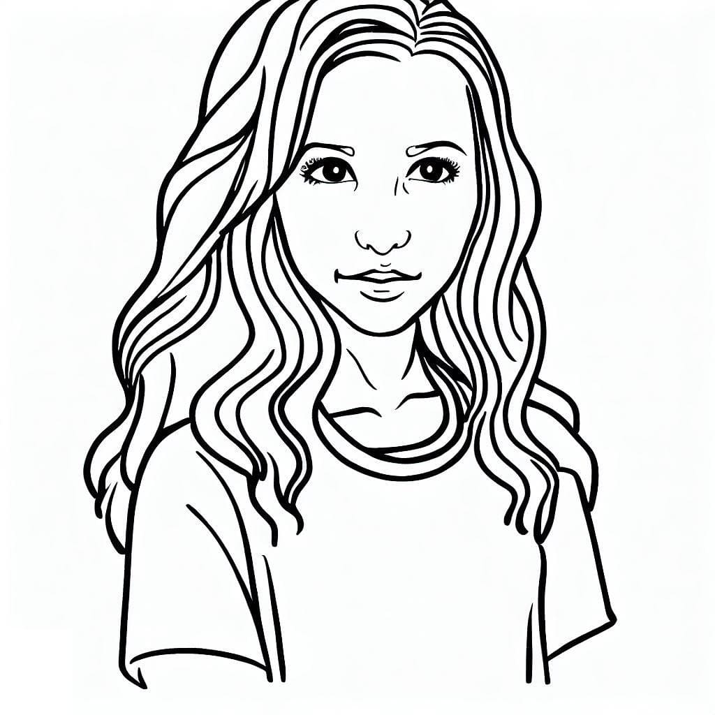 Coloring page: Teen Girl (Family and Friends) #194499 - Free Printable Coloring Pages