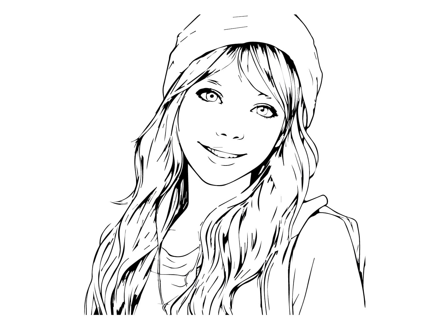 Coloring page: Teen Girl (Family and Friends) #194508 - Free Printable Coloring Pages