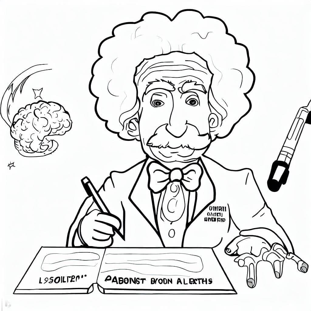 Free printable Albert Einstein coloring page #190724 from Famous people collection Free printable Albert Einstein coloring page #190724 from Famous people collection