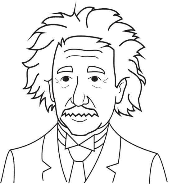 Free printable Albert Einstein coloring page #190732 from Famous people collection