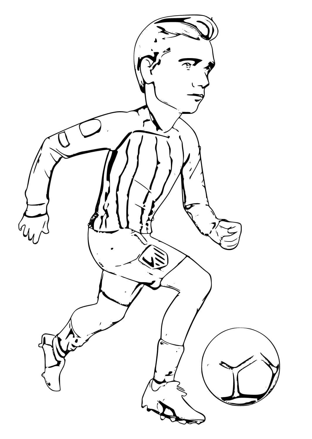 Free printable Antoine Griezmann coloring page #188420 from Famous people collection Free printable Antoine Griezmann coloring page #188420 from Famous people collection