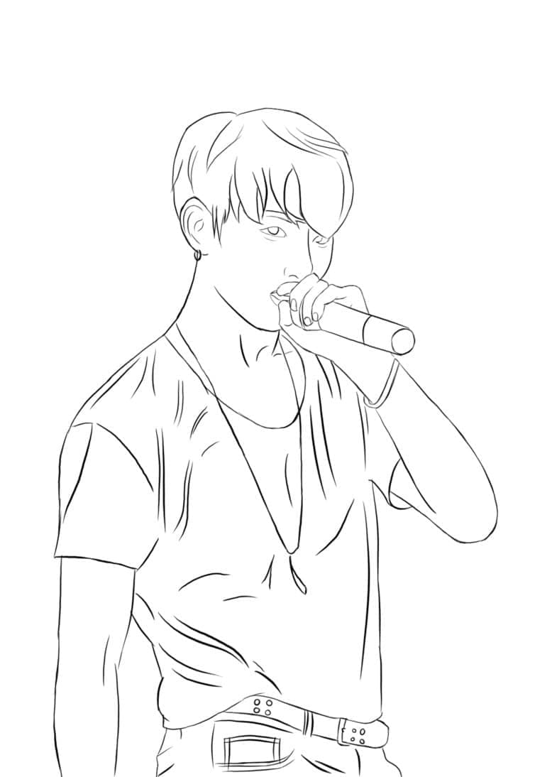 Free printable BTS coloring page #202333 from Famous people collection Free printable BTS coloring page #202333 from Famous people collection