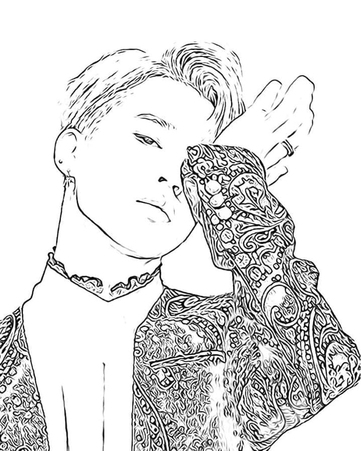 Free printable BTS coloring page #202378 from Famous people collection