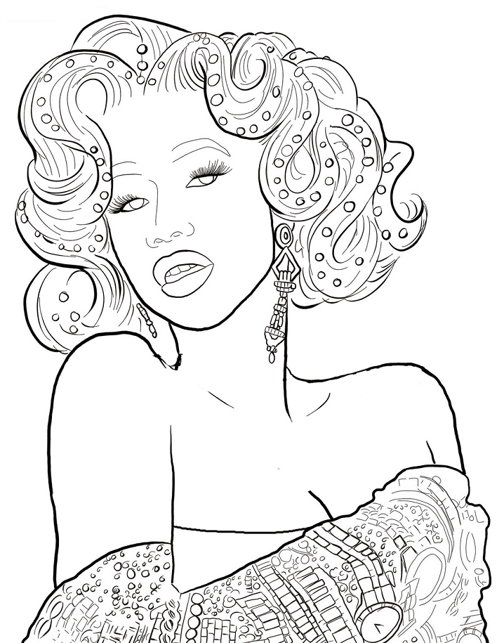 Free printable Cardi B coloring page #173553 from Famous people collection