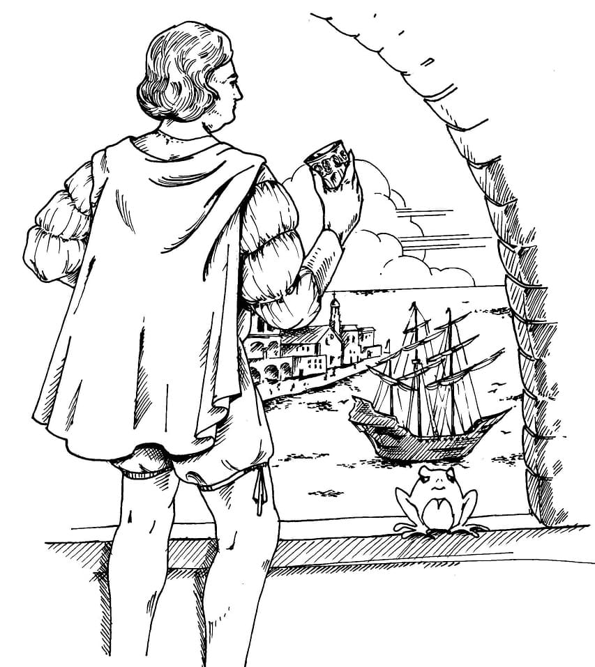 Coloring page: Christopher Columbus (Famous people) #173580 - Free Printable Coloring Pages