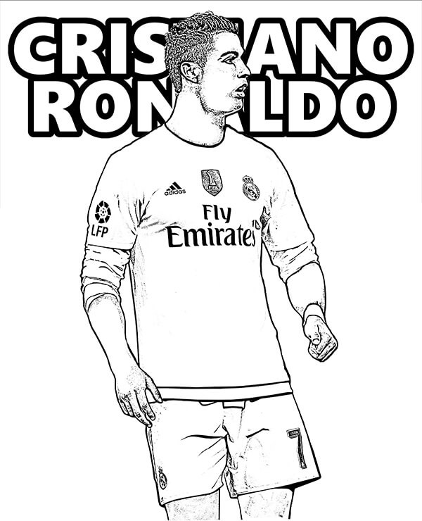 Free printable Cristiano Ronaldo coloring page #173873 from Famous people collection Free printable Cristiano Ronaldo coloring page #173873 from Famous people collection