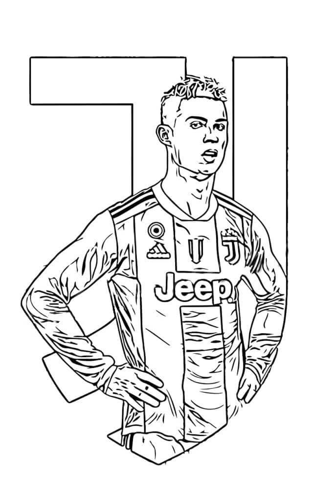 Free printable Cristiano Ronaldo coloring page #173874 from Famous people collection