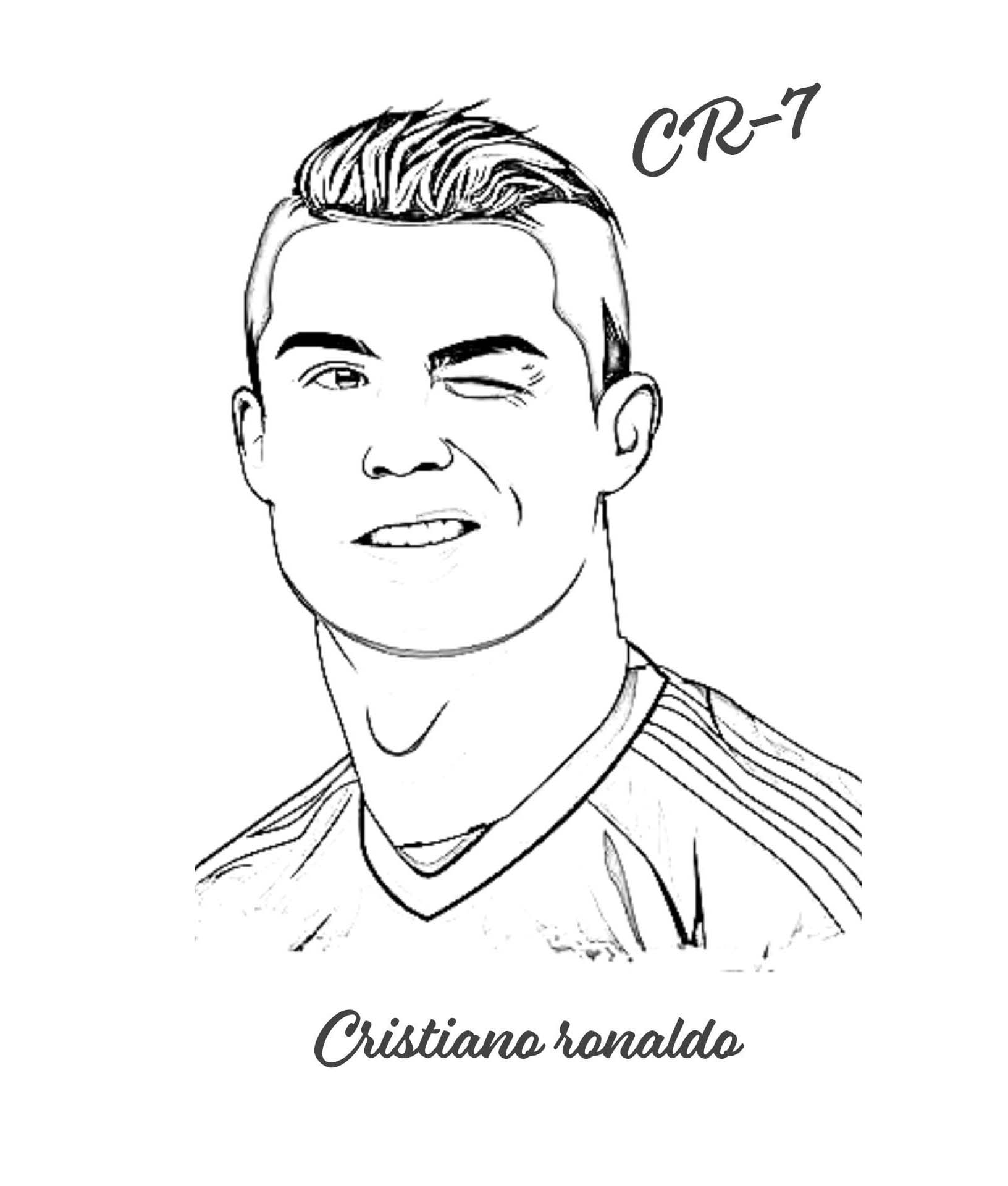 Free printable Cristiano Ronaldo coloring page #217369 from Famous people collection