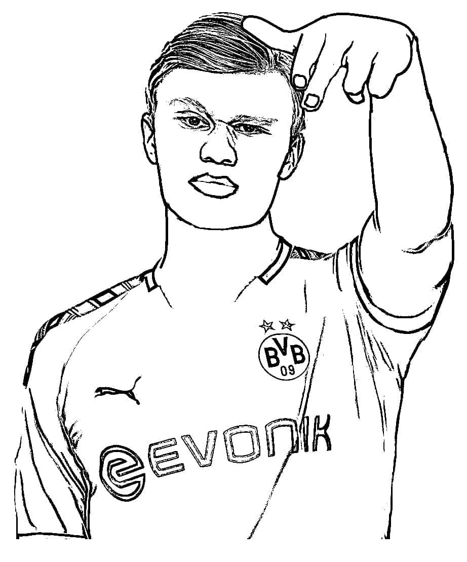 Free printable Erling Haaland coloring page #187094 from Famous people collection Free printable Erling Haaland coloring page #187094 from Famous people collection