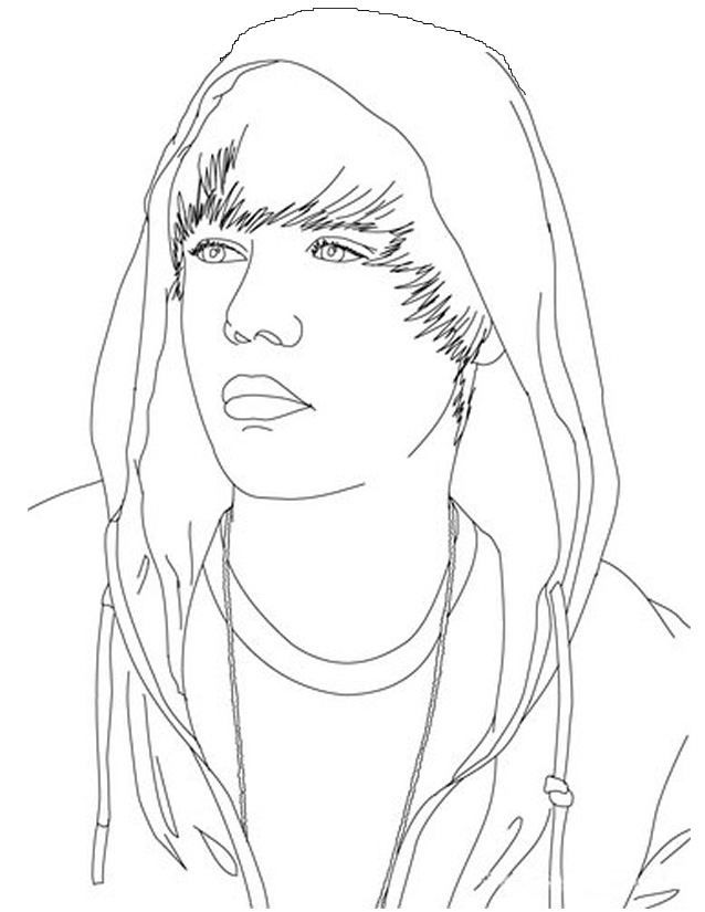 Free printable Justin Bieber coloring page #122440 from Famous people collection