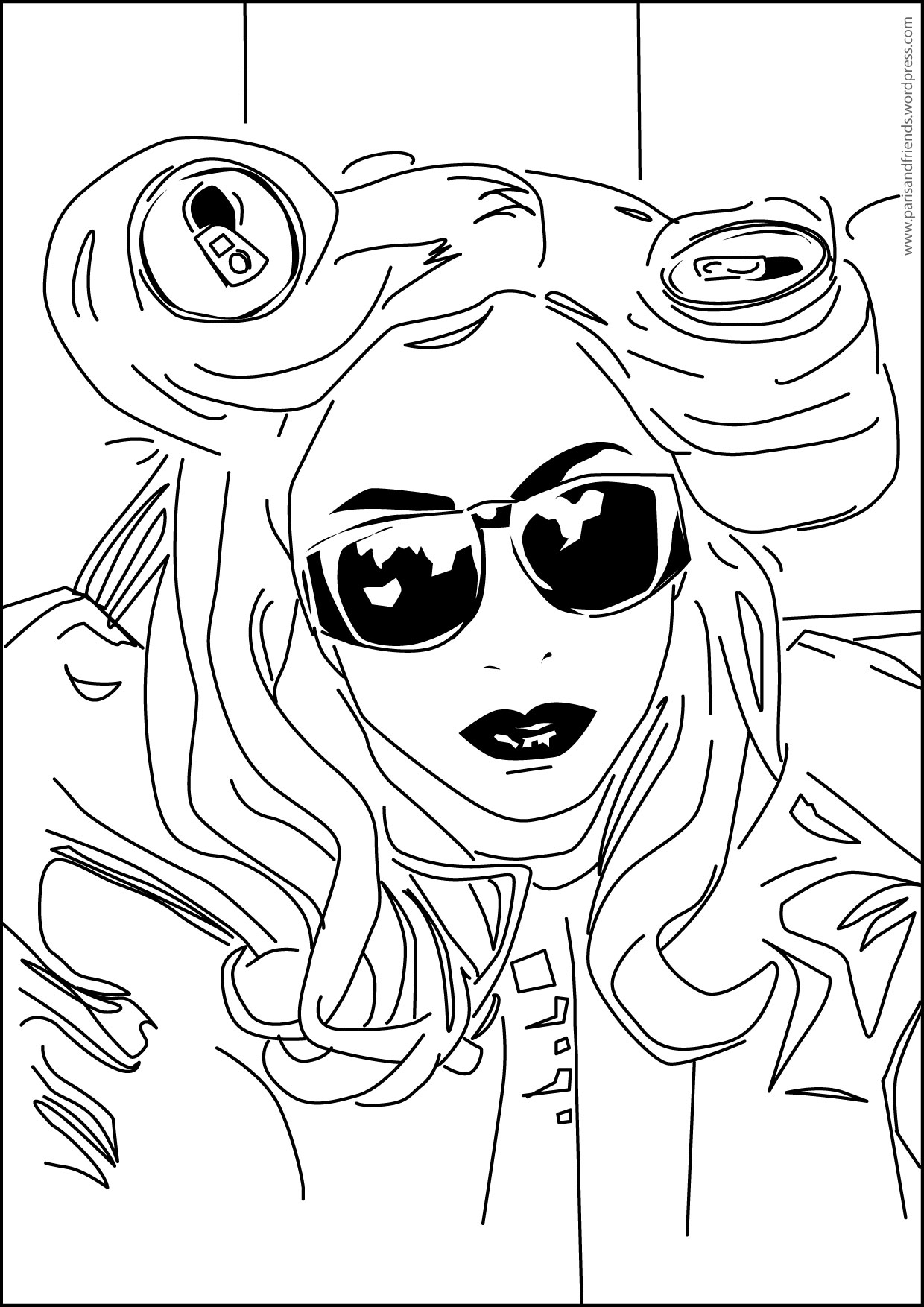 Coloring page: Lady Gaga (Famous people) #123953 - Free Printable Coloring Pages
