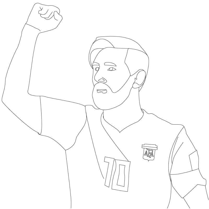 Coloring page: Lionel Messi (Famous people) #170998 - Free Printable Coloring Pages