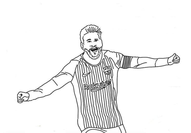 Free printable Lionel Messi coloring page #193563 from Famous people collection
