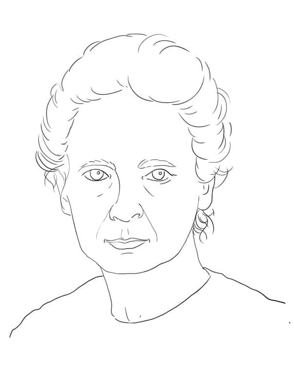 Coloring page: Marie Curie (Famous people) #173592 - Free Printable Coloring Pages