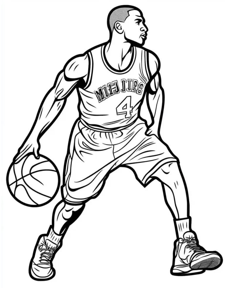 Free printable Michael Jordan coloring page #217835 from Famous people collection