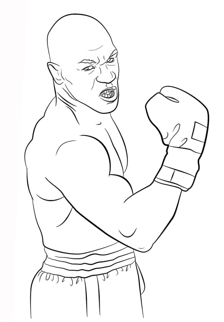 Free printable Mike Tyson coloring page #174718 from Famous people collection Free printable Mike Tyson coloring page #174718 from Famous people collection