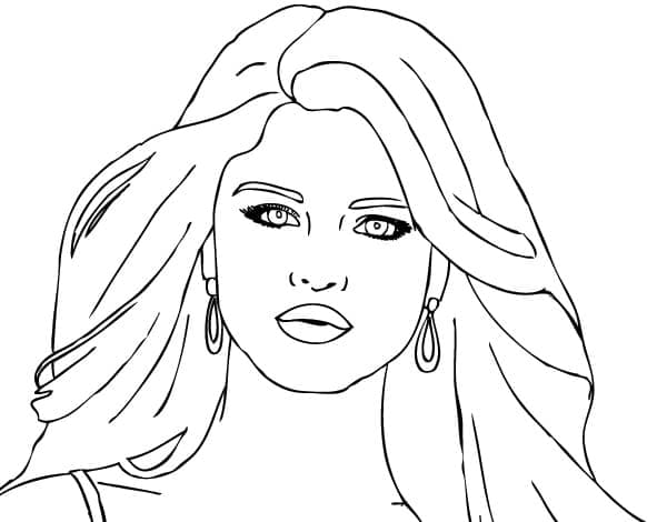 Coloring page: Selena Gomez (Famous people) #214830 - Free Printable Coloring Pages