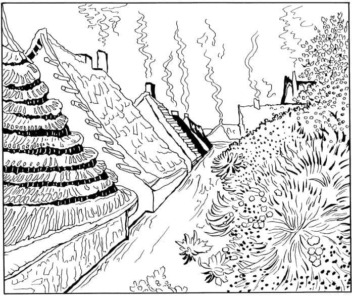 Free printable Vincent van Gogh coloring page #219540 from Famous people collection