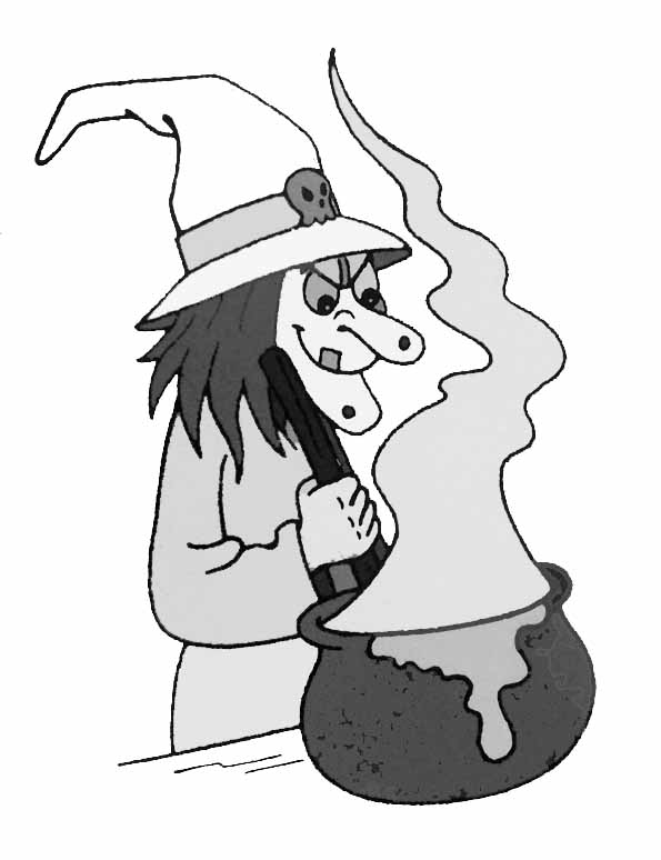 Coloring page: Witch (Fantasy and Adventure Characters) #108211 - Free Printable Coloring Pages