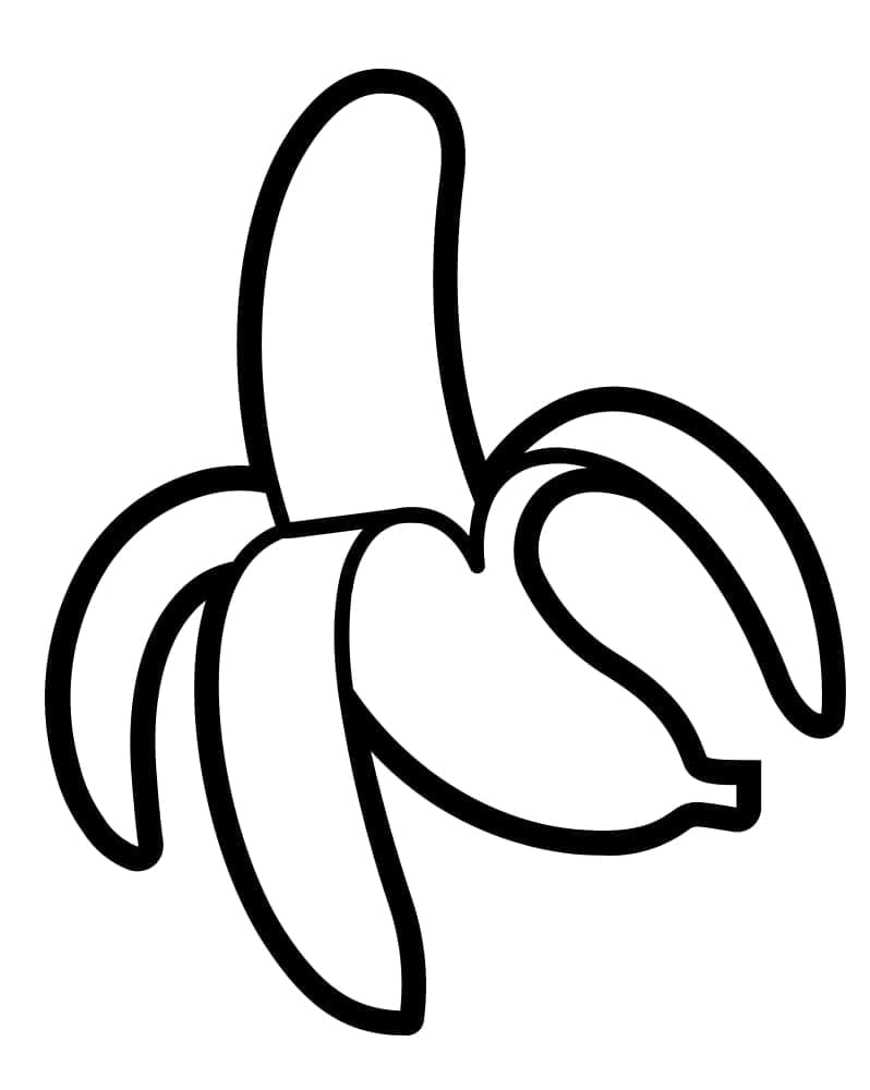 Coloring page: Banana (Food and Nutrition) #199036 - Free Printable Coloring Pages