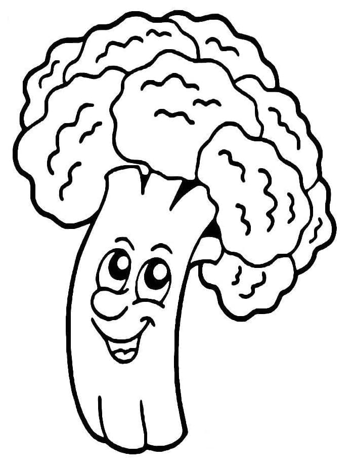 Free printable Broccoli coloring page #203705 from Food and Nutrition collection