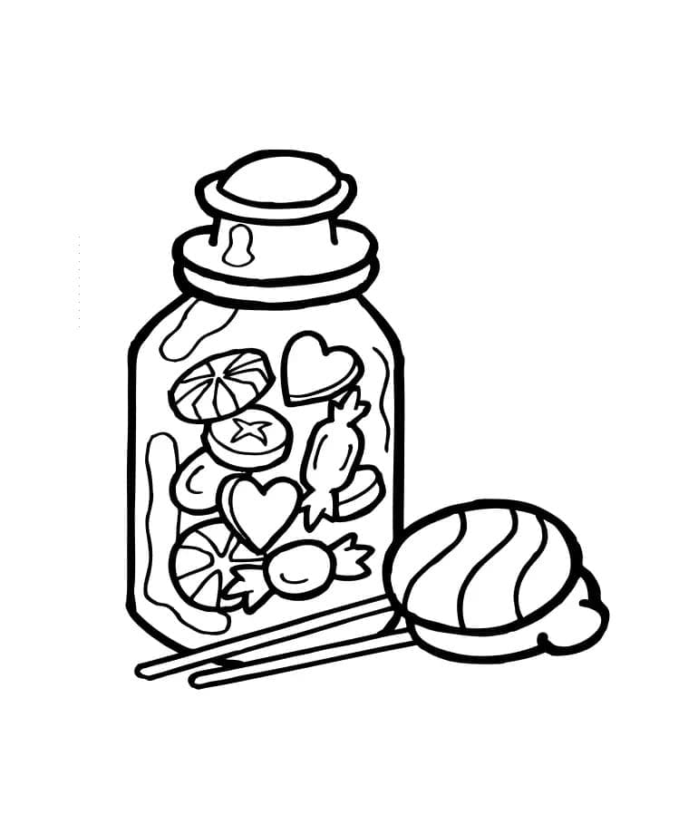 Free printable Candy coloring page #190804 from Food and Nutrition collection