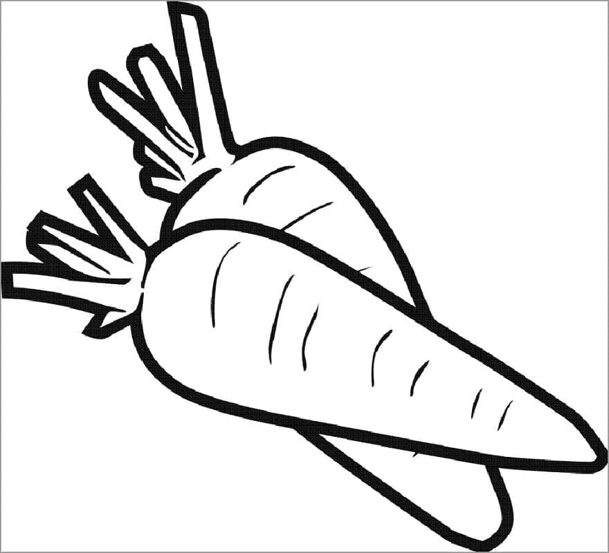 Free printable Carrot coloring page #197531 from Food and Nutrition collection