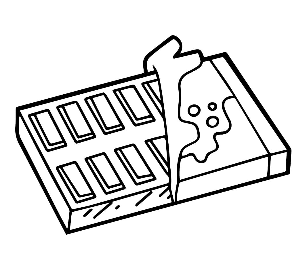 Coloring page: Chocolate (Food and Nutrition) #214400 - Free Printable Coloring Pages