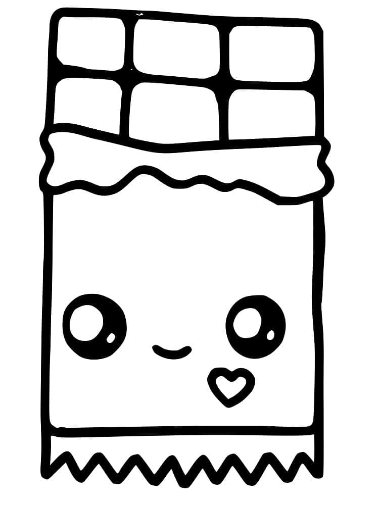 Coloring page: Chocolate (Food and Nutrition) #214408 - Free Printable Coloring Pages