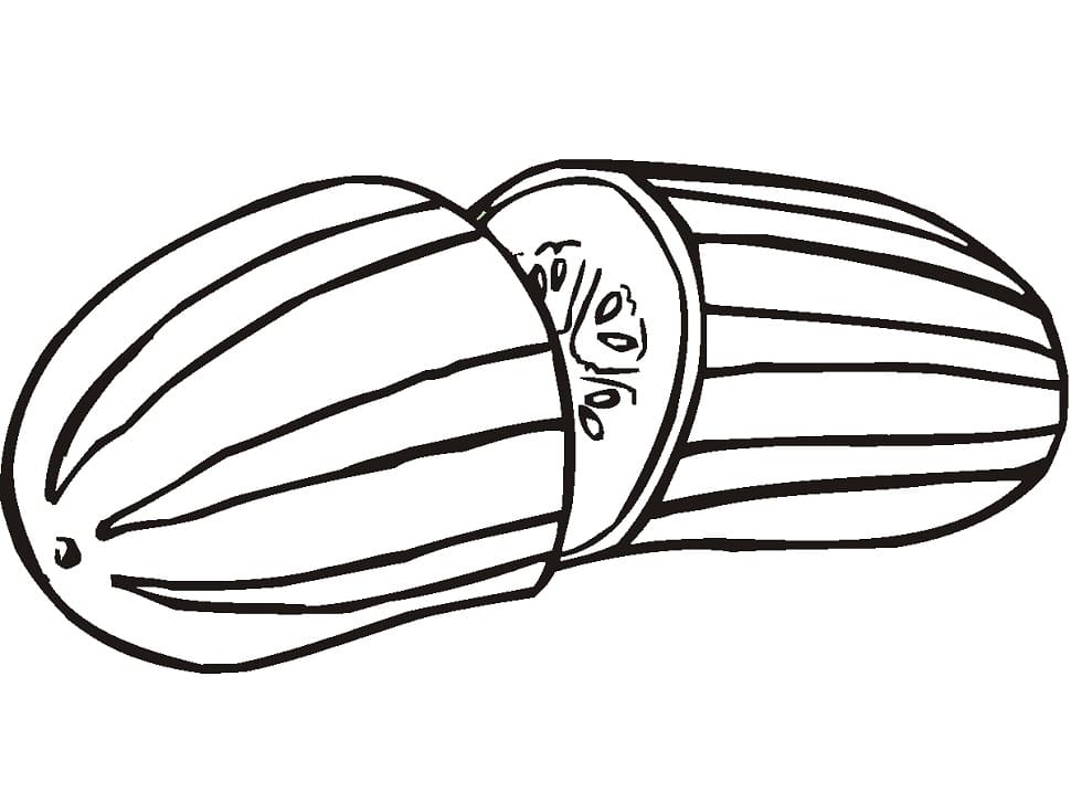 Free printable Cucumber coloring page #207545 from Food and Nutrition collection
