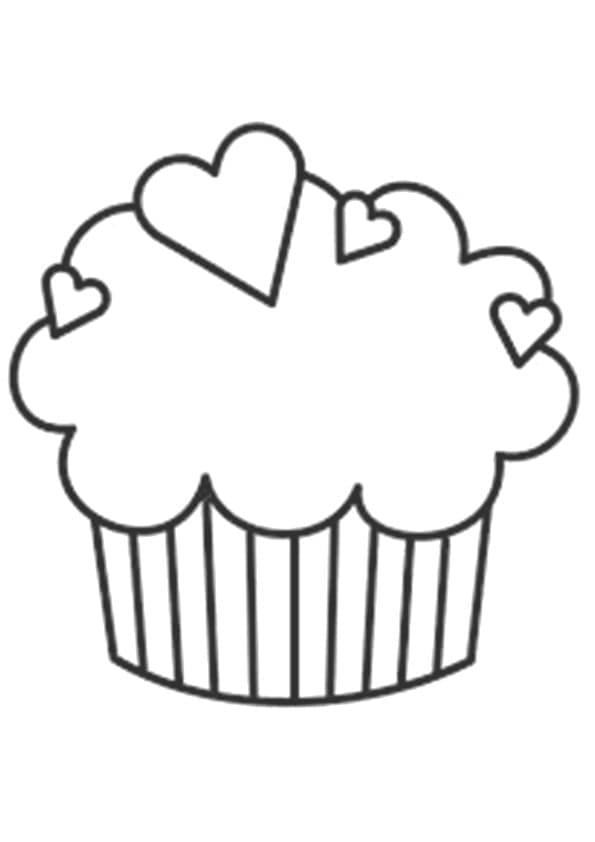 Free printable Cupcake coloring page #210587 from Food and Nutrition collection Free printable Cupcake coloring page #210587 from Food and Nutrition collection