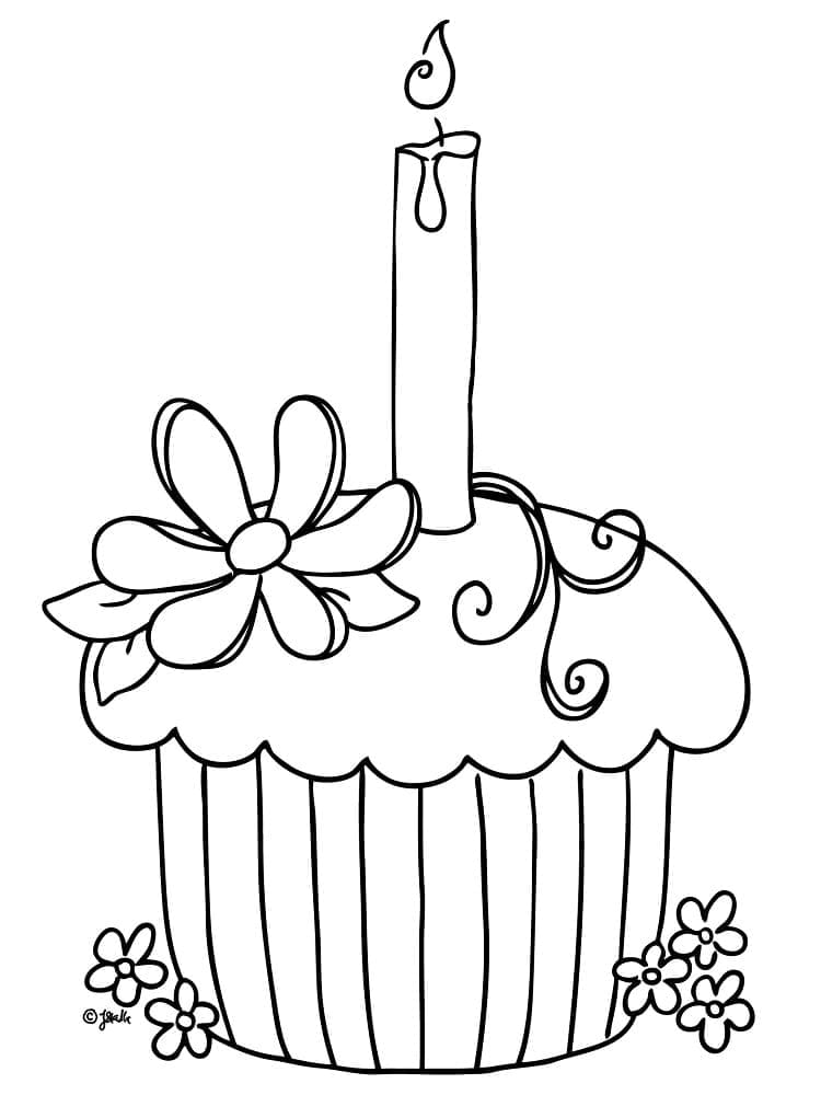 Free printable Cupcake coloring page #210604 from Food and Nutrition collection Free printable Cupcake coloring page #210604 from Food and Nutrition collection