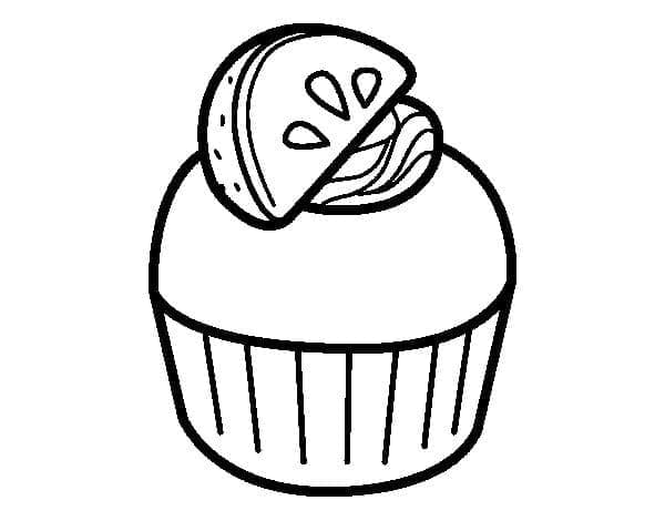 Free printable Cupcake coloring page #210618 from Food and Nutrition collection