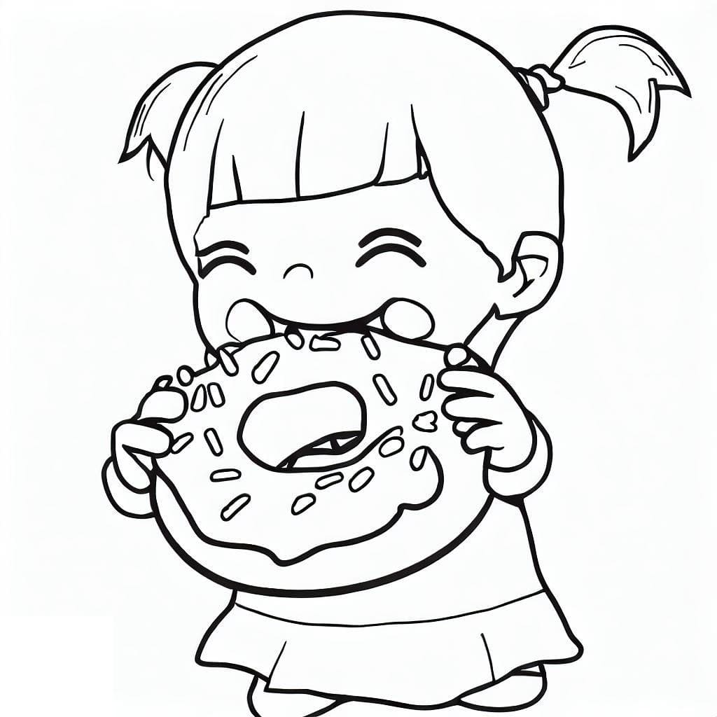 Free printable Donut coloring page #190504 from Food and Nutrition collection